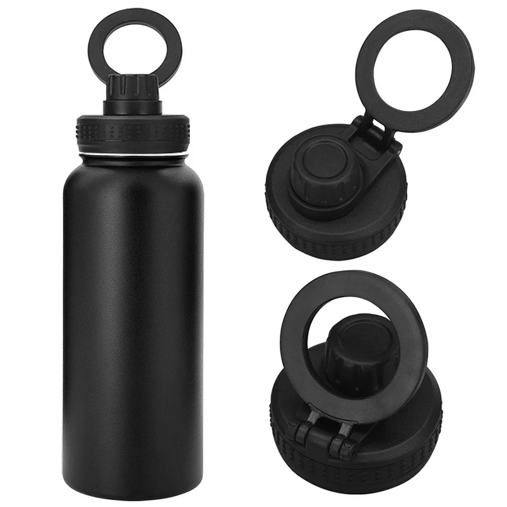Insulated Water Bottle with Phone Mount Insulated Water Bottle with Phone Mount